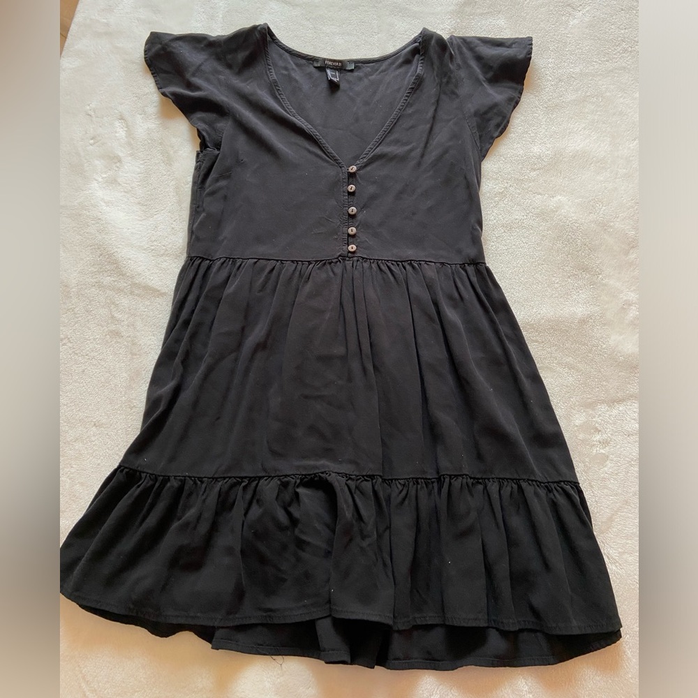 Black Short Sleeve Dress